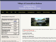 Tablet Screenshot of cornwall-on-hudson.org